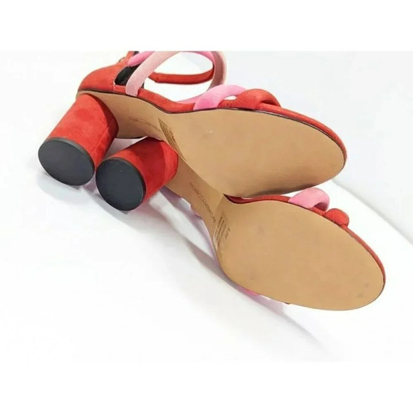 NWOB Rebecca Minkoff Women's Andree Suede Color-Block Sandals Size 6.5 MSRP $165 - Picture 9 of 9